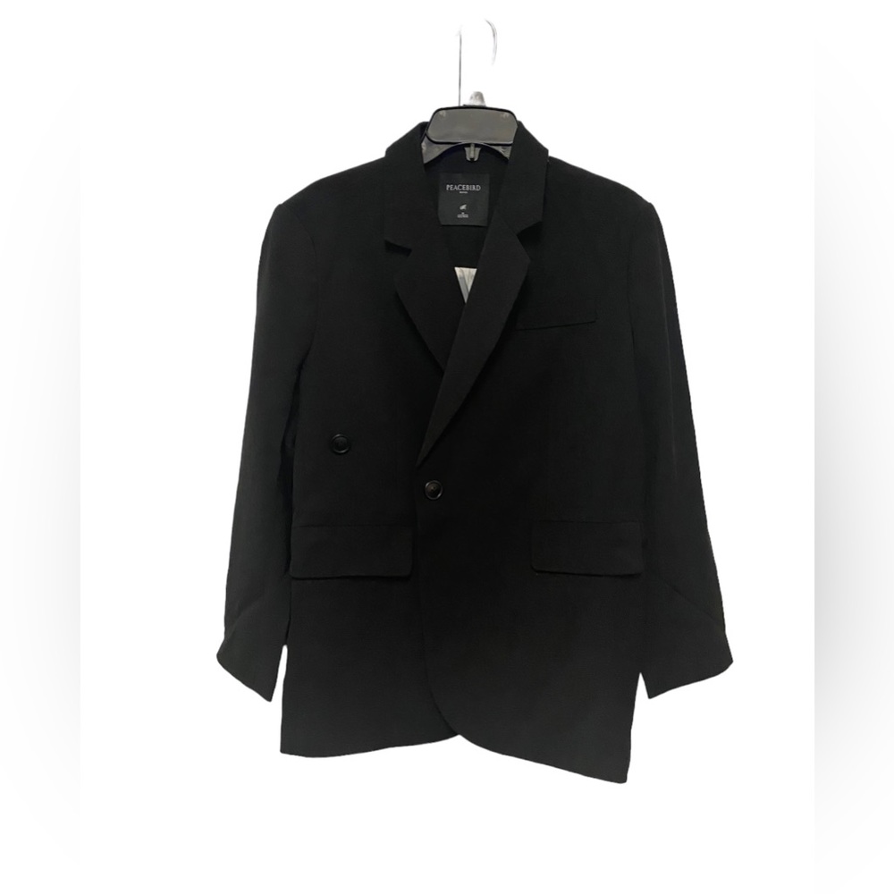 Peacebird Women’s Black Oversized Jacket Blazer